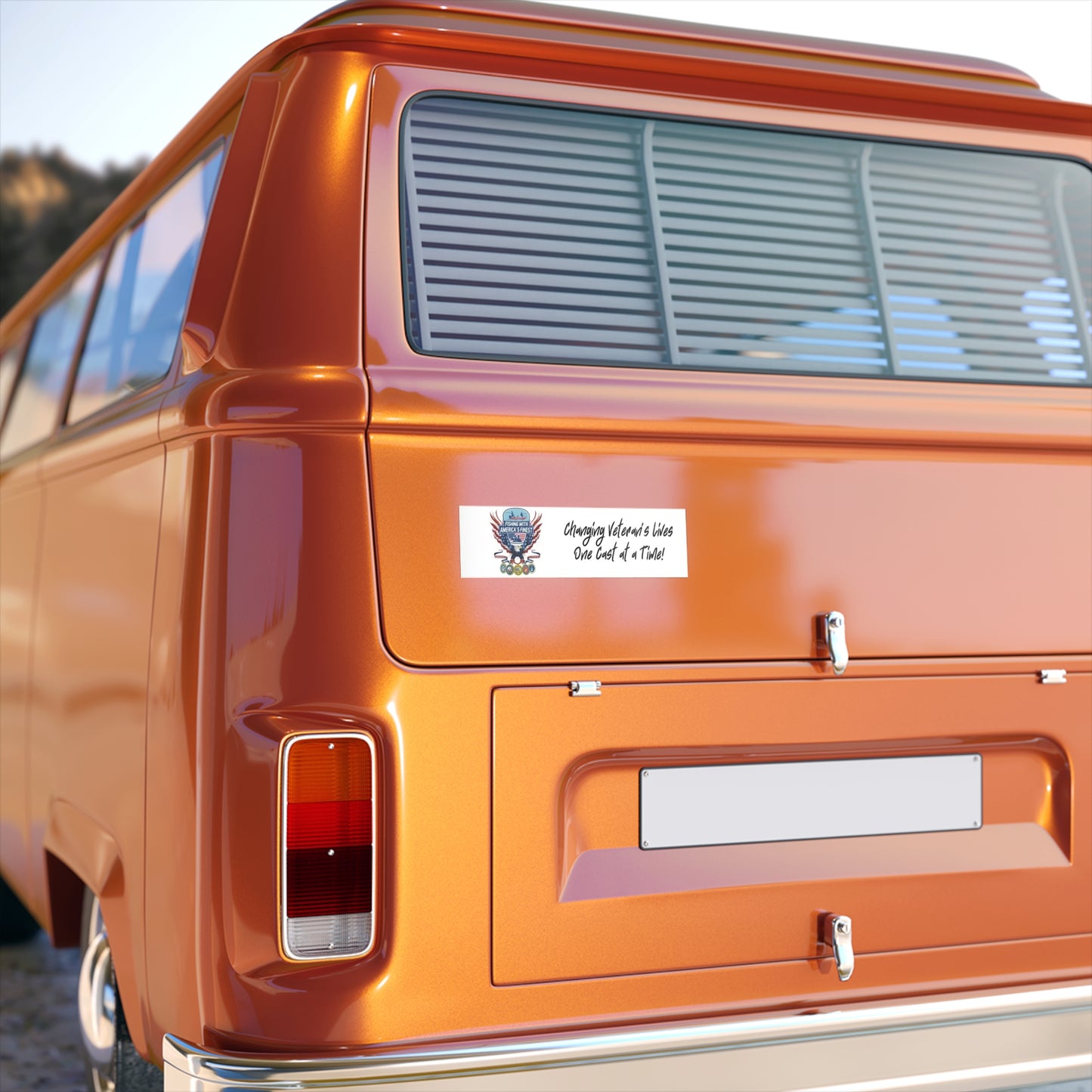 Veteran Fishing Bumper Sticker — "Changing Veteran’s Lives One Cast at a Time"