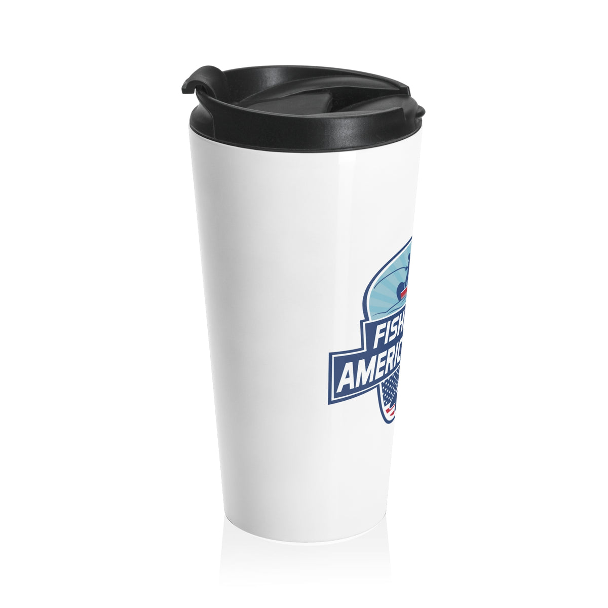 Fishing With America’s Finest Stainless Steel Travel Mug — Patriotic Fisherman Insulated Tumbler