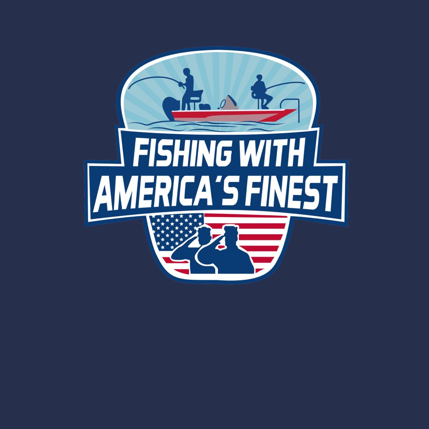 Insulated Tumbler — "Fishing With America's Finest" Patriotic 20oz Travel Mug