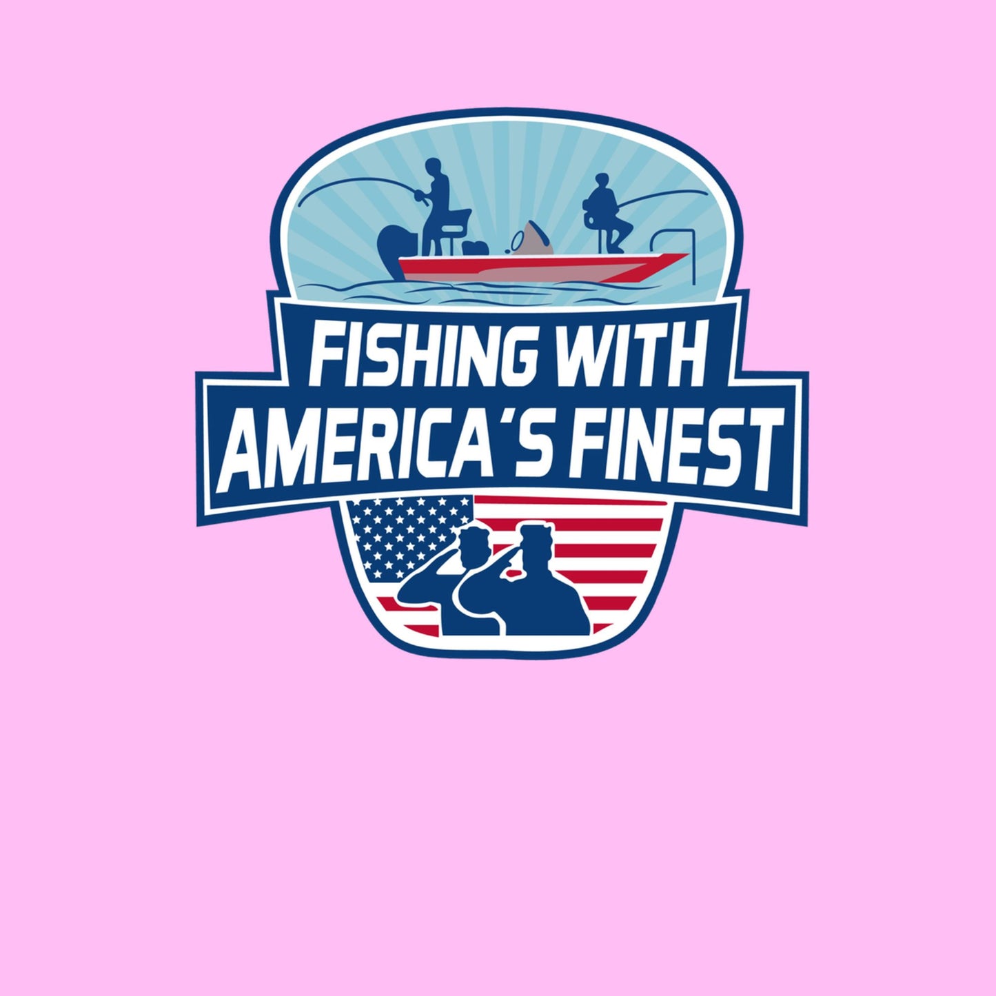 Insulated Tumbler — "Fishing With America's Finest" Patriotic 20oz Travel Mug