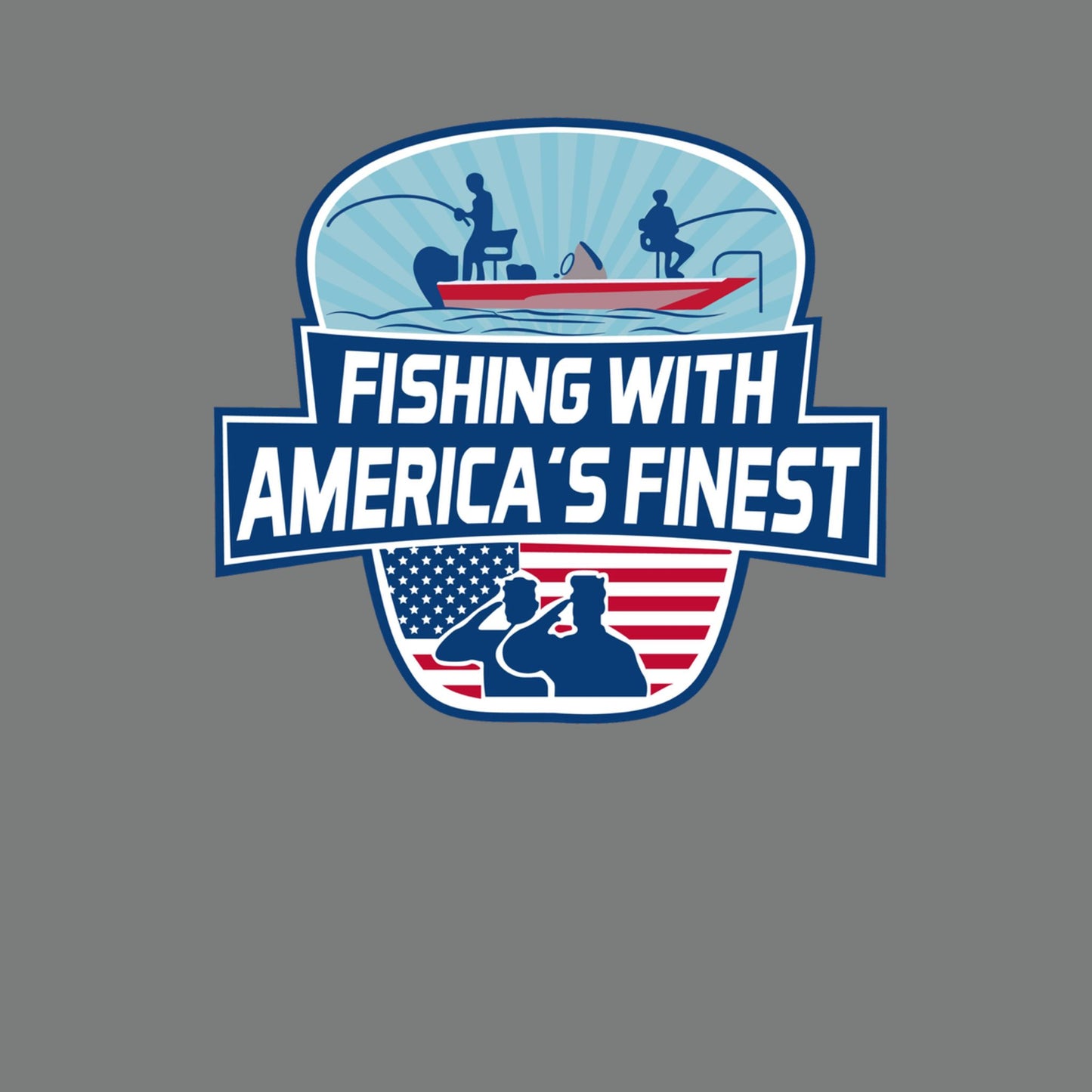 Insulated Tumbler — "Fishing With America's Finest" Patriotic 20oz Travel Mug