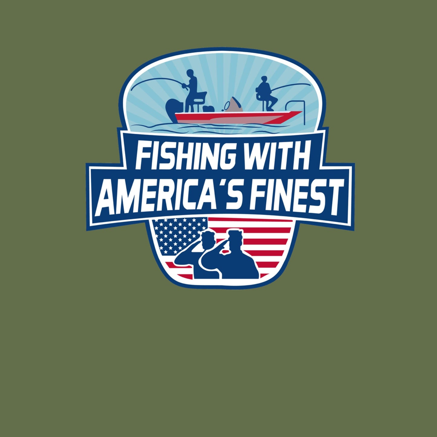 Insulated Tumbler — "Fishing With America's Finest" Patriotic 20oz Travel Mug